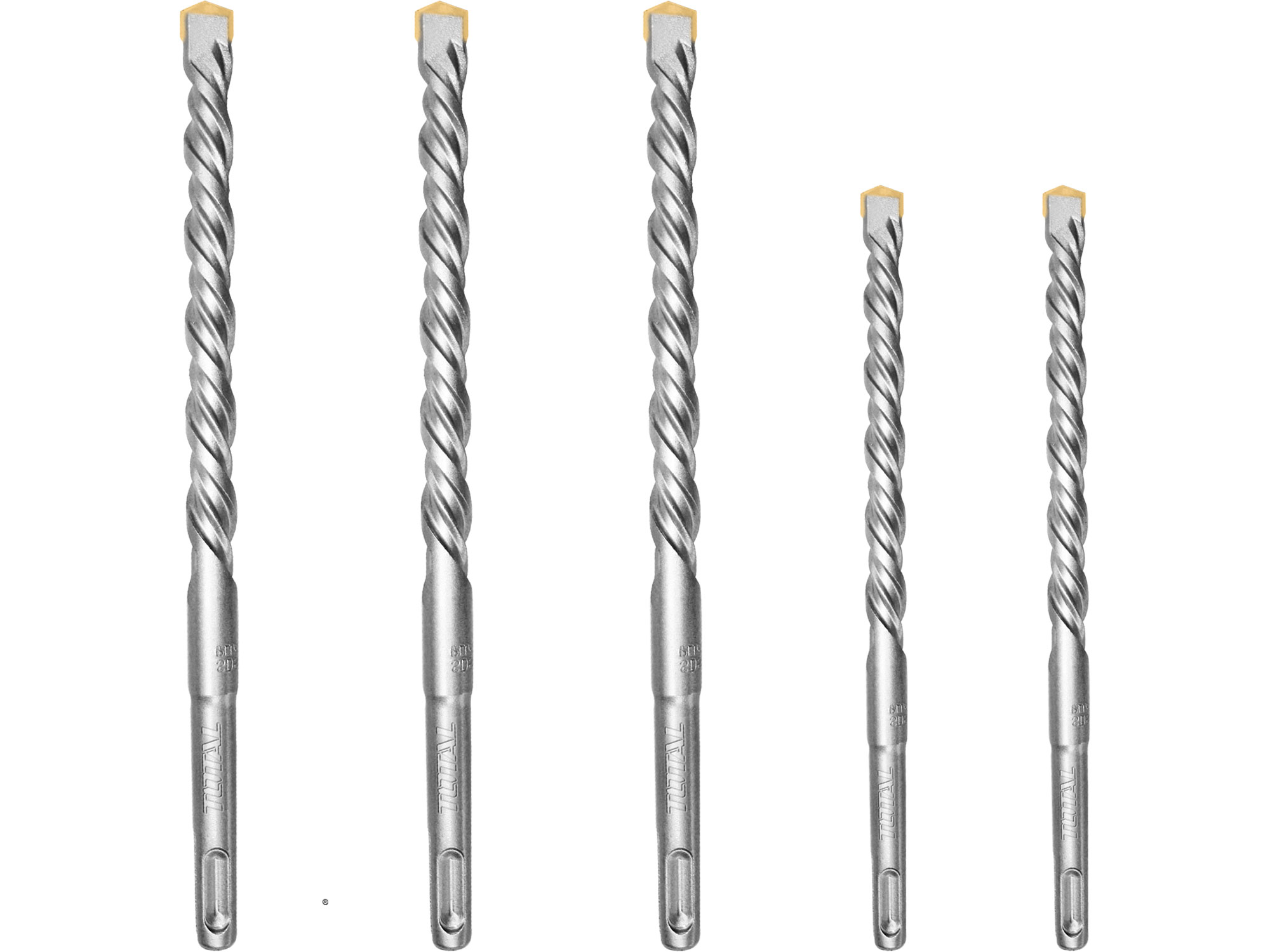 Bohrer für Beton, 5er-Set, SDS plus, Industrie