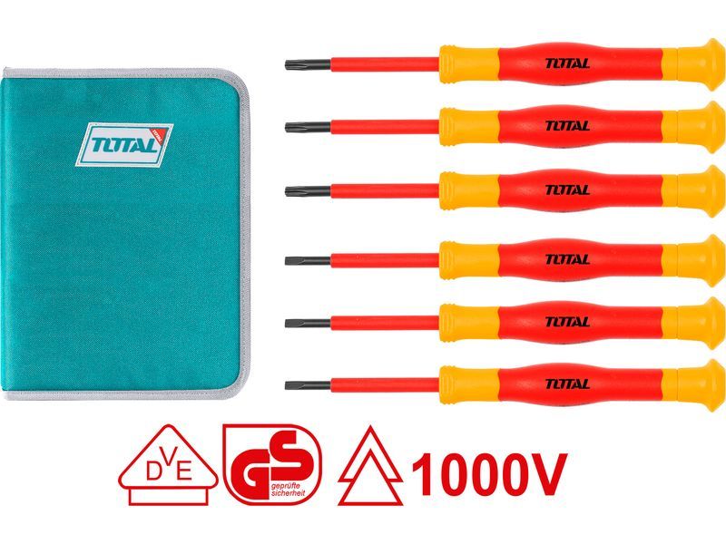 Elektrikerschraubendreher, 6er-Set, Industrie, S2 Elektrikerschraubendreher, 6er-Set, Industrie, S2