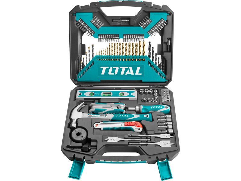Total Satz Werkzeuge und Bohrer, 120-tlg., HSS Total Satz Werkzeuge und Bohrer, 120-tlg., HSS