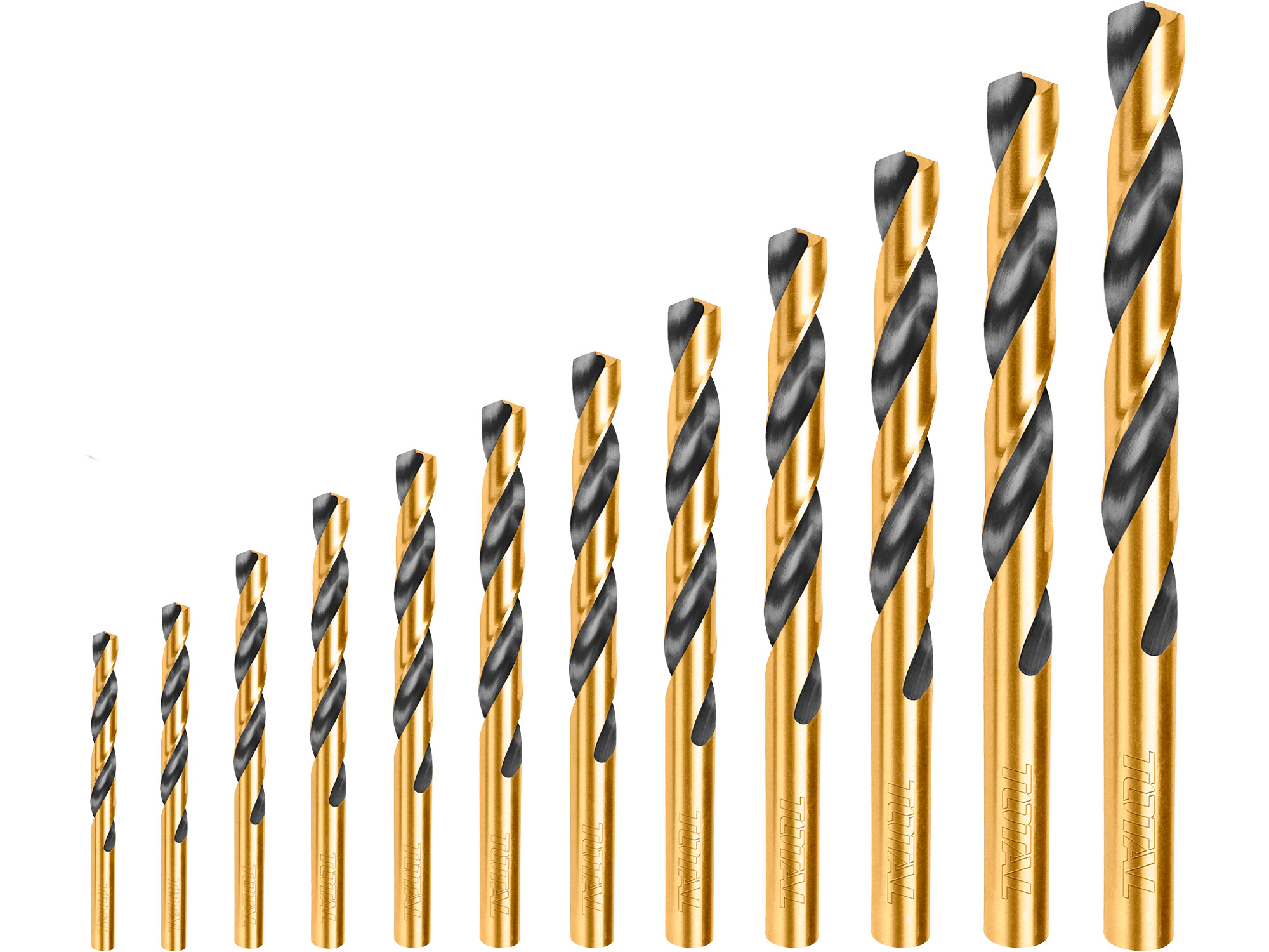 Bohrer für Metall, 12er-Set, HSS