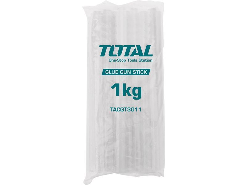 Total transparente Schmelzstäbchen, 1 kg, Durchmesser 11,2 mm, Länge 30 cm