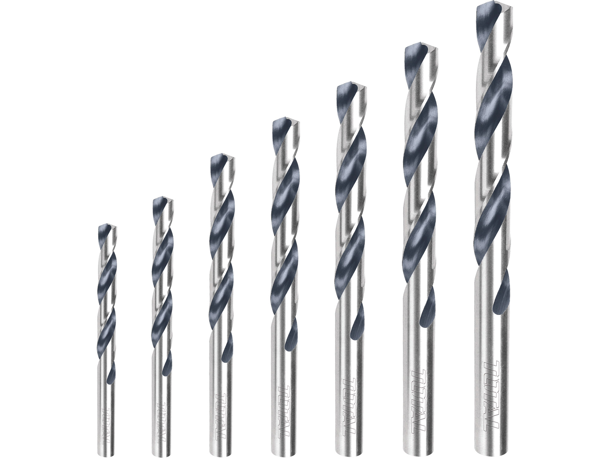 Bohrer für Metall, HSS, 7er-Set, Industrie