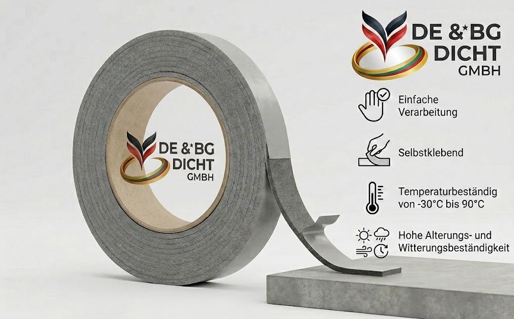 Fugendichtband 10/1-2 mm, grau, 15 m
