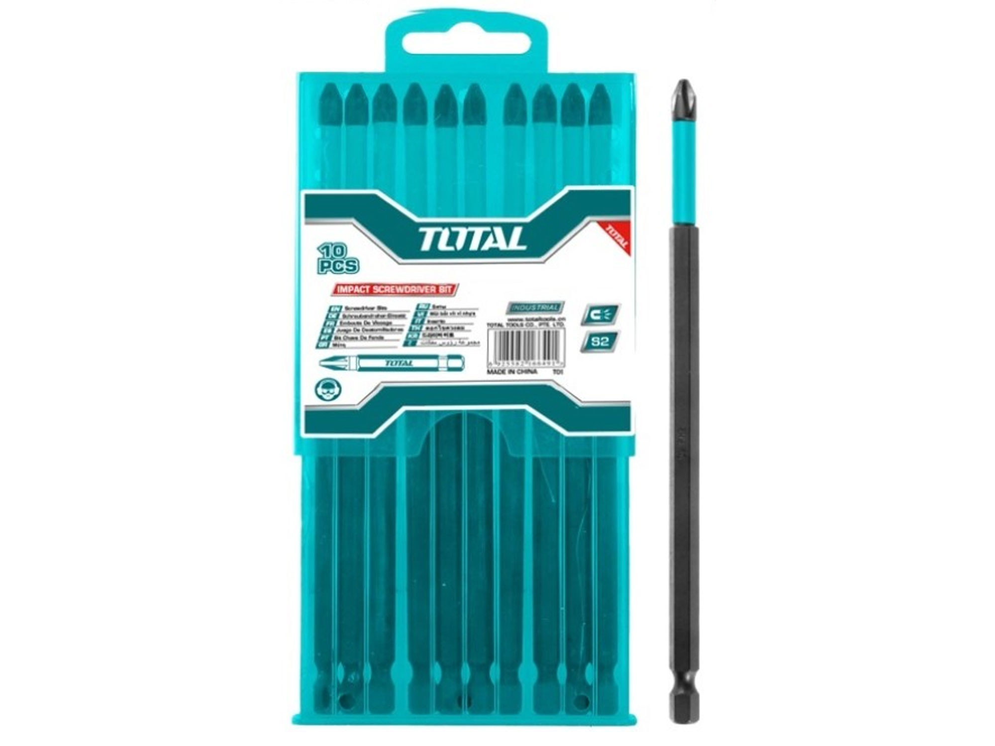 Total Schlagschrauber-Bits, 250 mm, S2, 10er-Set, Industrie Total Schlagschrauber-Bits, 250 mm, S2, 10er-Set, Industrie